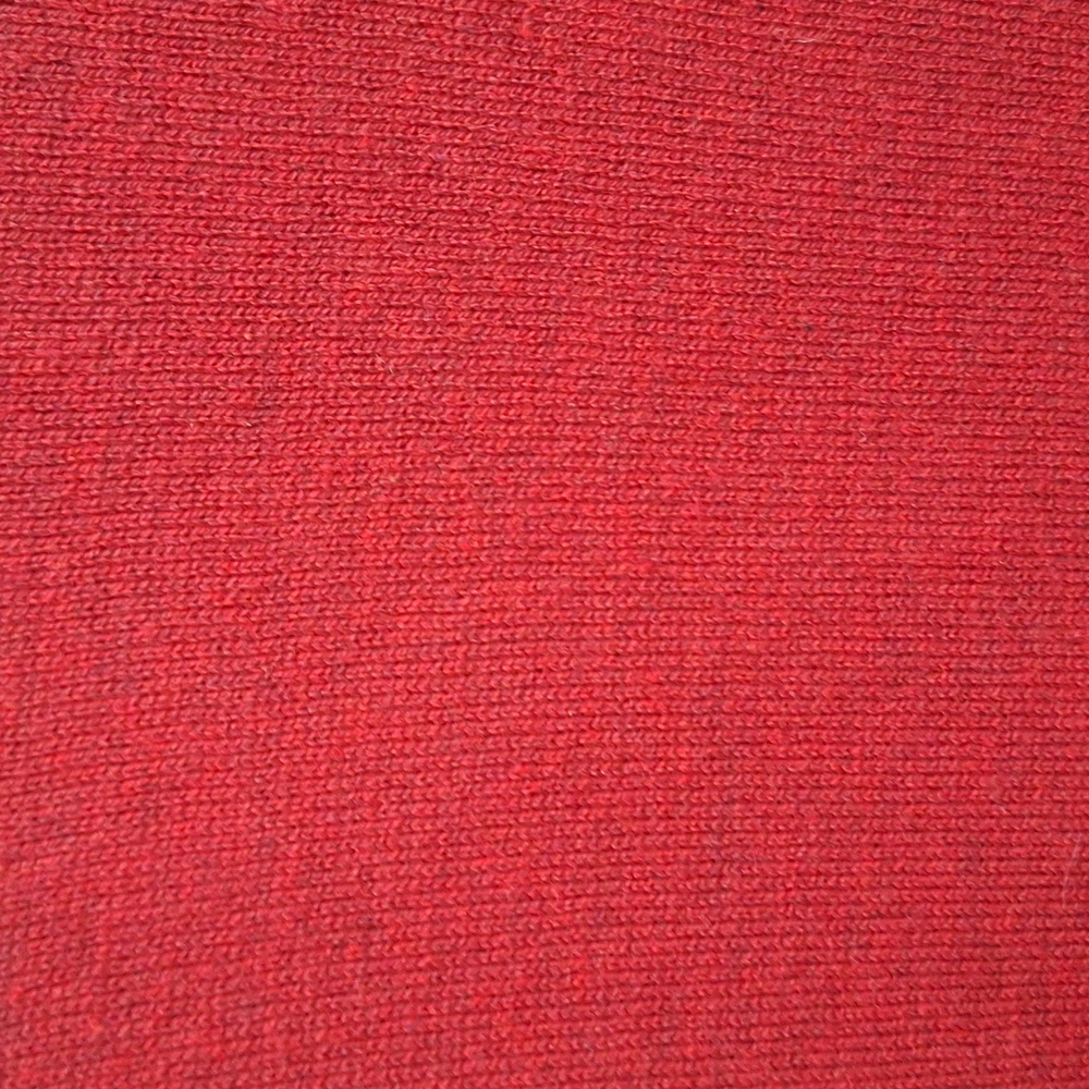 Paul Fredrick Cashmere/Silk Blend Red/Black Heathered Mockneck Sweater. Sz Med. - Picture 7 of 9
